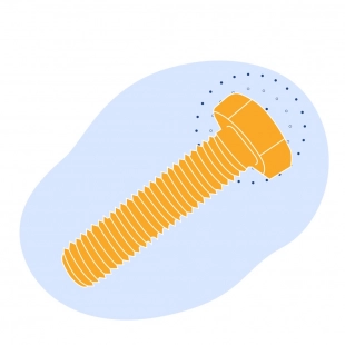 Болт М20x190 мм 12Х18Н10Т ГОСТ 7796-70