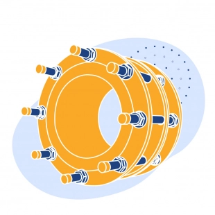 Демонтажная вставка чугунная Ду 100 мм