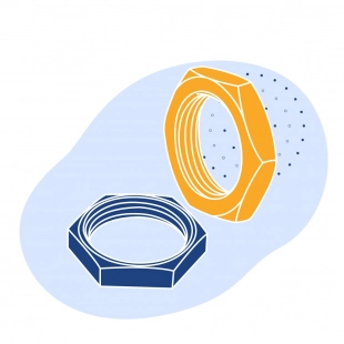 Гайка стальная М6 12Х18Н10Т ГОСТ 5932-73