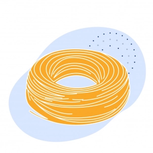 Канат тройной свивки ЛК-Р 12.5 мм ГОСТ 3089-80