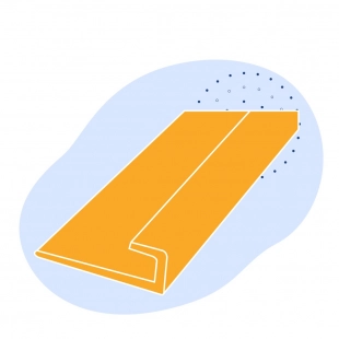 L-образный профиль стальной 125х125х14 мм СТ0 ГОСТ 8509-93