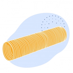 Стальная гофрированная труба 1500х60 мм 15сп