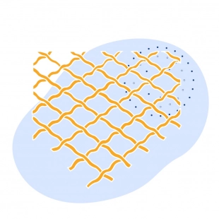 Стальная рифленая сетка 45х5.6х5.6 мм 12Х18Н9Т ГОСТ 3306-88