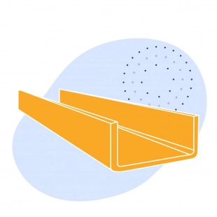 Швеллер стальной гнутый равнополочный 30х25х3 мм Ст3сп ГОСТ 8278-83