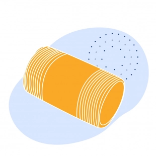 Сгон оцинкованный Ду 50 мм