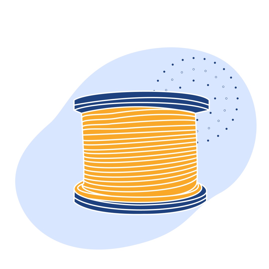 Канат грузоподъемный оцинкованный ГОСТ 7668-80 44.5 мм