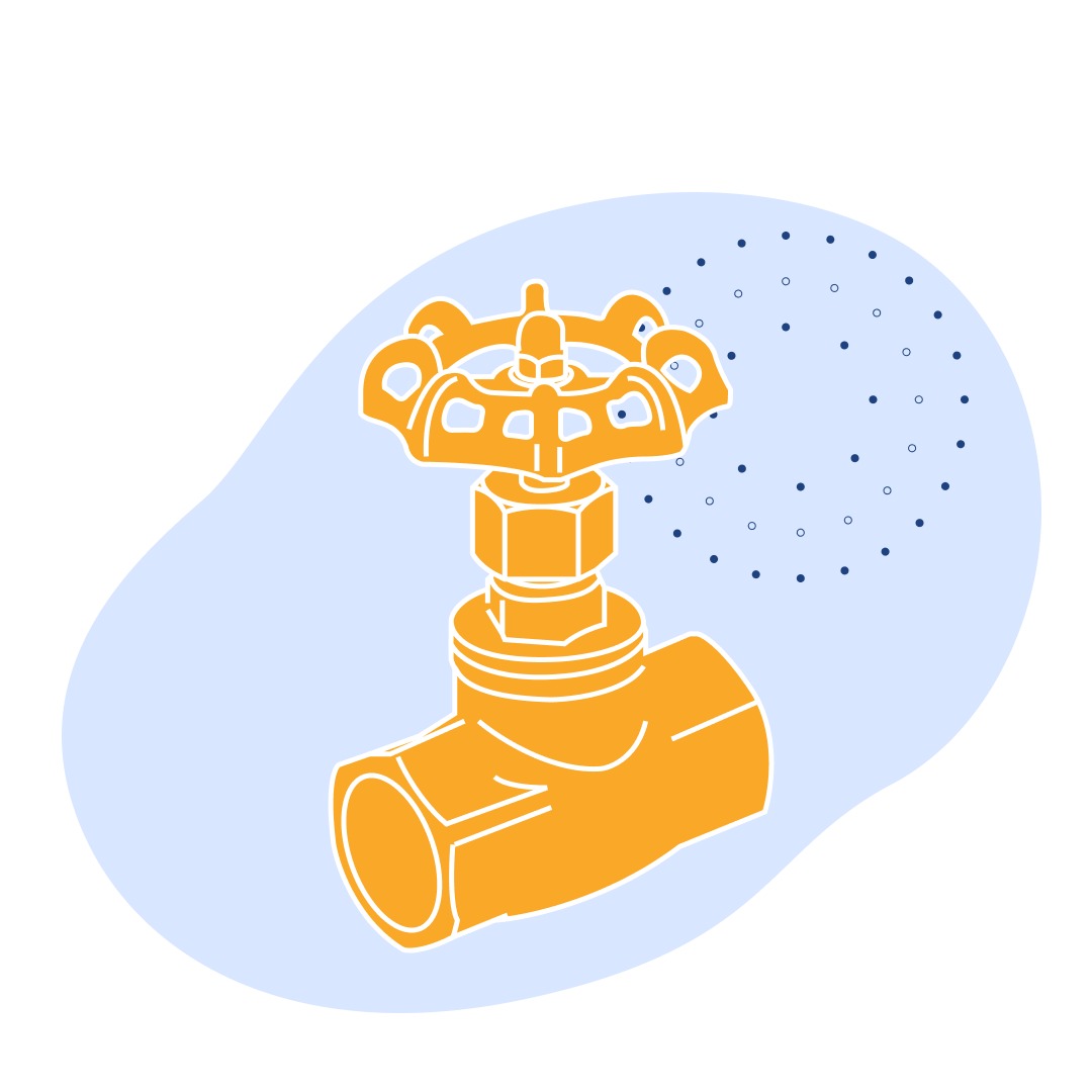 Вентиль нержавеющий запорный фланцевый Ду 80 мм AISI 316