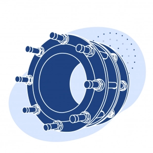 Демонтажная вставка чугунная Ду 100 мм