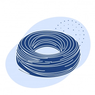 Канат тройной свивки ЛК-Р 12.5 мм ГОСТ 3089-80