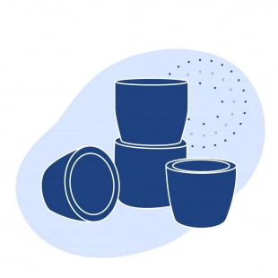 Капели магнезитовые PM (упаковка 720 шт) 20.5 кг