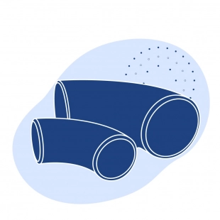 Колено стальное ДУ 125 мм 20Х3МВФ ГОСТ 22798-83