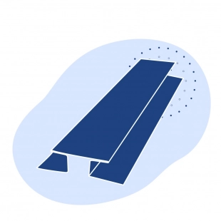 Н-образный профиль стальной 800х270х21.4 мм 17Г1С ТУ 14-2-24-72