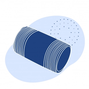 Сгон оцинкованный Ду 50 мм